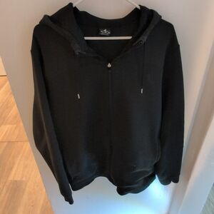 Jordan Black Zip Up Sweater